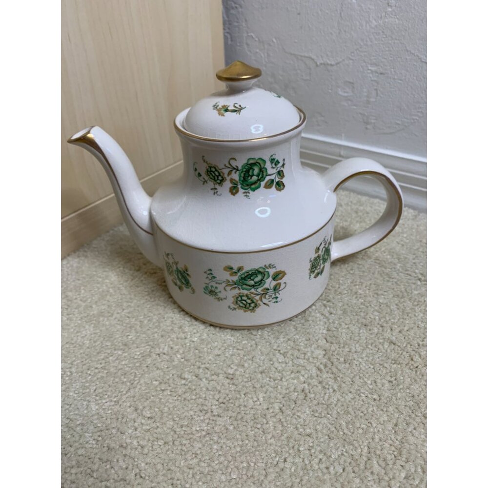 Vintage Arthur Wood Porcelain Floral Teapot Staffordshire England 5323